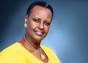 Ugandan Minister of Education and Sports -Mrs. Janet Kataaha Museveni